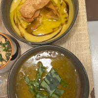 Soups  at Mezè in Milan