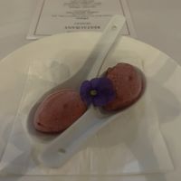 Sorbet palette cleanser between courses   at The Gates Restaurant - Leogate Estate  in Pokolbin