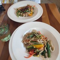 Udon with Vegetables and Sichuan Noodles at Dill Herb Restaurant - 蒔蘿香草餐廳 北投店 in Taipei