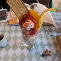 Parfait at Silver Backs Cafe in Kyoto