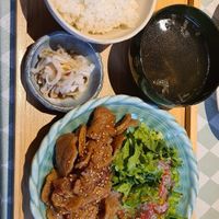 Vegan meat plate at Silver Backs Cafe in Kyoto
