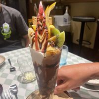 Chocolate parfait   at Silver Backs Cafe in Kyoto