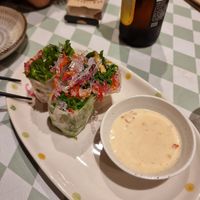 Spring rolls at Silver Backs Cafe in Kyoto