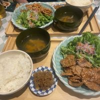 Amazing - the vegan meat set  at Silver Backs Cafe in Kyoto