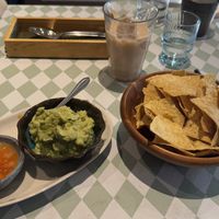 Guacamole and tomato salsa   at Silver Backs Cafe in Kyoto