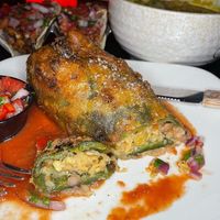 Vegan Stuffed Poblano   at The Haberdasher in Mobile
