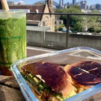 Matcha-mango  at Ballsy Tea in North Sydney