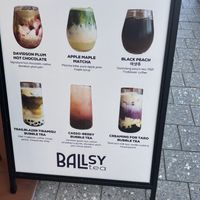 Other drinks I wanted to try!  at Ballsy Tea in North Sydney