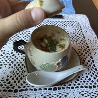 Tofu milk soup  at Isso in Kamakura