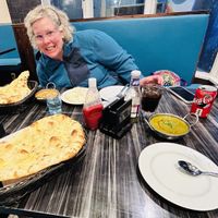 Super large Naan  at SN The Spice Hut in Fujikawaguchiko