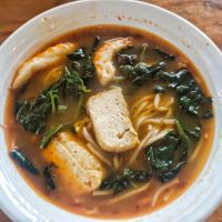 Prawn noodles, not bad worth trying at Pure Minded Vegetarian Cafe - Taman Daya 静思素食坊 in Johor Bahru