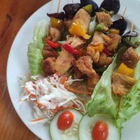 Mushroom satay at Pure Minded Vegetarian Cafe - Taman Daya 静思素食坊 in Johor Bahru