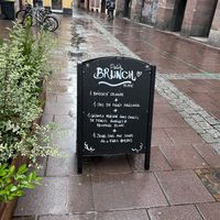 Brunch sign  at Le Petit Nomad in Strasbourg