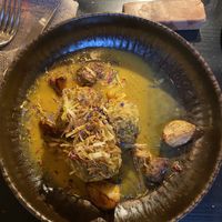 Polpette di ceci in curry giallo e porro fritto   at Garzadori in Vicenza