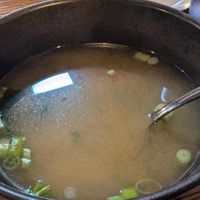 Vegan miso soup at Noodle 501 in Durham