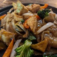 Vegan drunken noodles at Noodle 501 in Durham