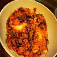 Okra curry at Taste of Chennai Glasgow in Glasgow