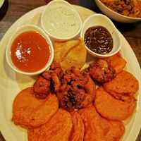Veg platter at Taste of Chennai Glasgow in Glasgow