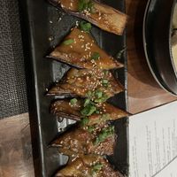 Grilled eggplantt  at Izanami in Santa Fe