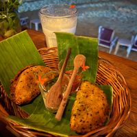 Jackfruit pastel  at Passiflora in Morro De Sao Paulo