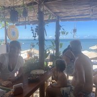 Beautiful restaurant right on the 1st beach with ocean view - can’t get any better!  at Passiflora in Morro De Sao Paulo