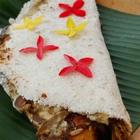 Tapioca de Cogumelos 🍄 at Passiflora in Morro De Sao Paulo