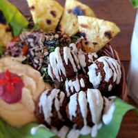 Falafel dish at Passiflora in Morro De Sao Paulo