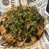 Vegan great white pizza - so good!   at Mode Brewing & Kitchen in Orangevale