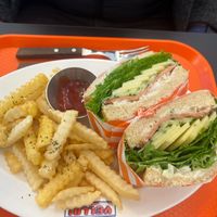 Soy ham sandwich with chips   at Yella in Gyeongju-si