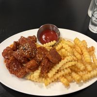 Crispy chicken and gluten free fries   at Yella in Gyeongju-si