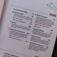 Menu at Cattle Baron Restaurant - Satara in Mpumalanga