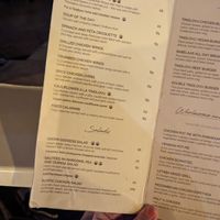 Menu at Tindlovu Restaurant - Letaba Rest Camp in Mpumalanga