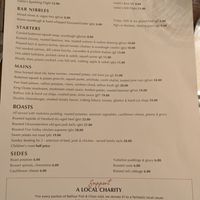 Menu at The Falcon Inn in Stroud