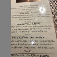 daily menu  at Cafe Stein in Vienna