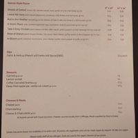 Pizza menu (all doable vegan) at Renato's in Bristol