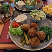 Falafel plate at Domino in Bern