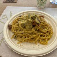 Spaghetti Carbonara  at E'den in Turin
