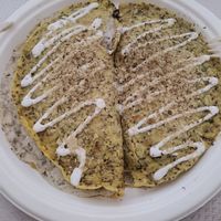 Crespette ai funghi. at E'den in Turin