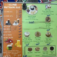 Menu ( all vegan)  at Codonut in Ho Chi Minh City