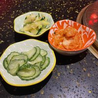 Vegan bbq side dishes   at Wu Yang in Lake Grove