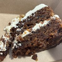 Carrot and walnut cake   at The Station Coffee + Kitchen in Stokesley
