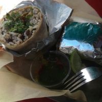 Jerusalem Wrap: caramelized onions, Brown rice, lentils, and cilantro at Razan's Organic Kitchen in Berkeley