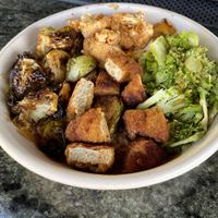 My custom bowl with vegan chickn  at Just Salad in Palm Beach Gardens