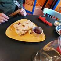 Apple, leak and mozzarella at Cafe Arriba in Isle Of Skye
