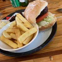 rather special vegan burger  at Cafe Arriba in Isle Of Skye