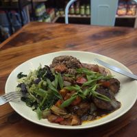   at Sattdown Jamaican Grill in Studio City