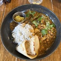 Vegan curry on special. Was well flavored   at Fish Creek Hotel in Fish Creek