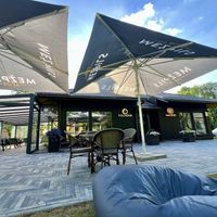 Restaurant and garden   at Full Moon in Sigulda