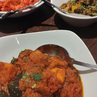 Begun kudu bhoona (added tofu) at Zaika  in Stonehouse