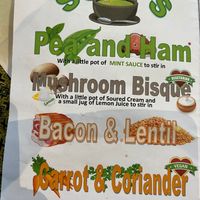 menu at Beggars Belief Cafe in Scarborough